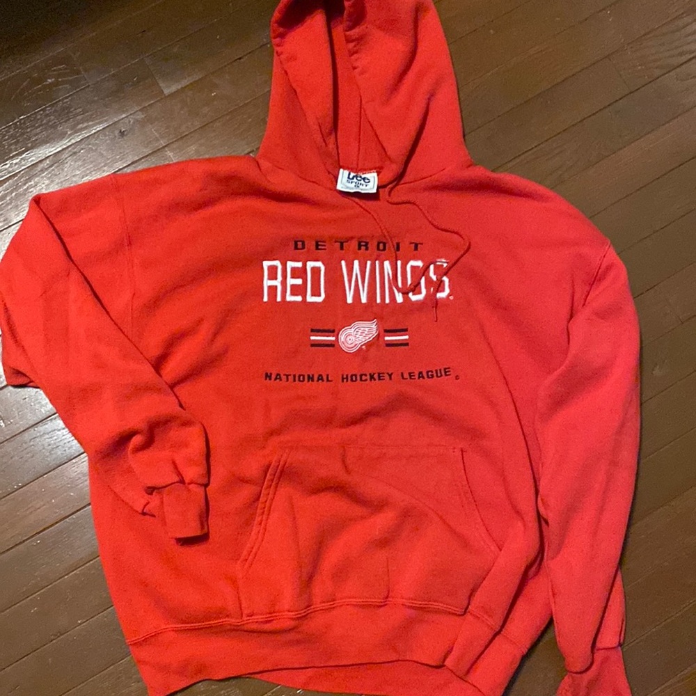 Vintage Red Wings Hoodie - Size L